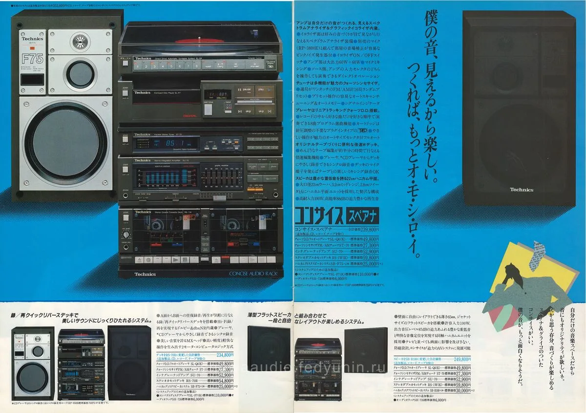 Technics Concise Series Catalog, May 1984 - 2