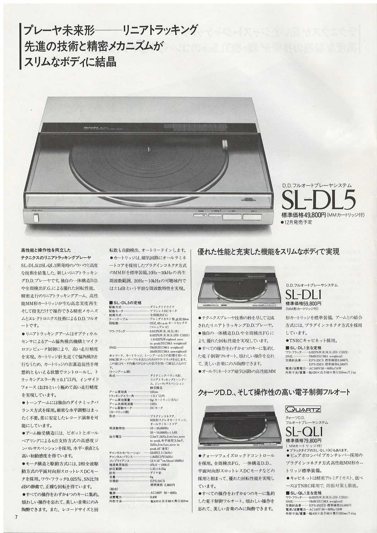 Technics Digital Sensation, October 1981 - 8