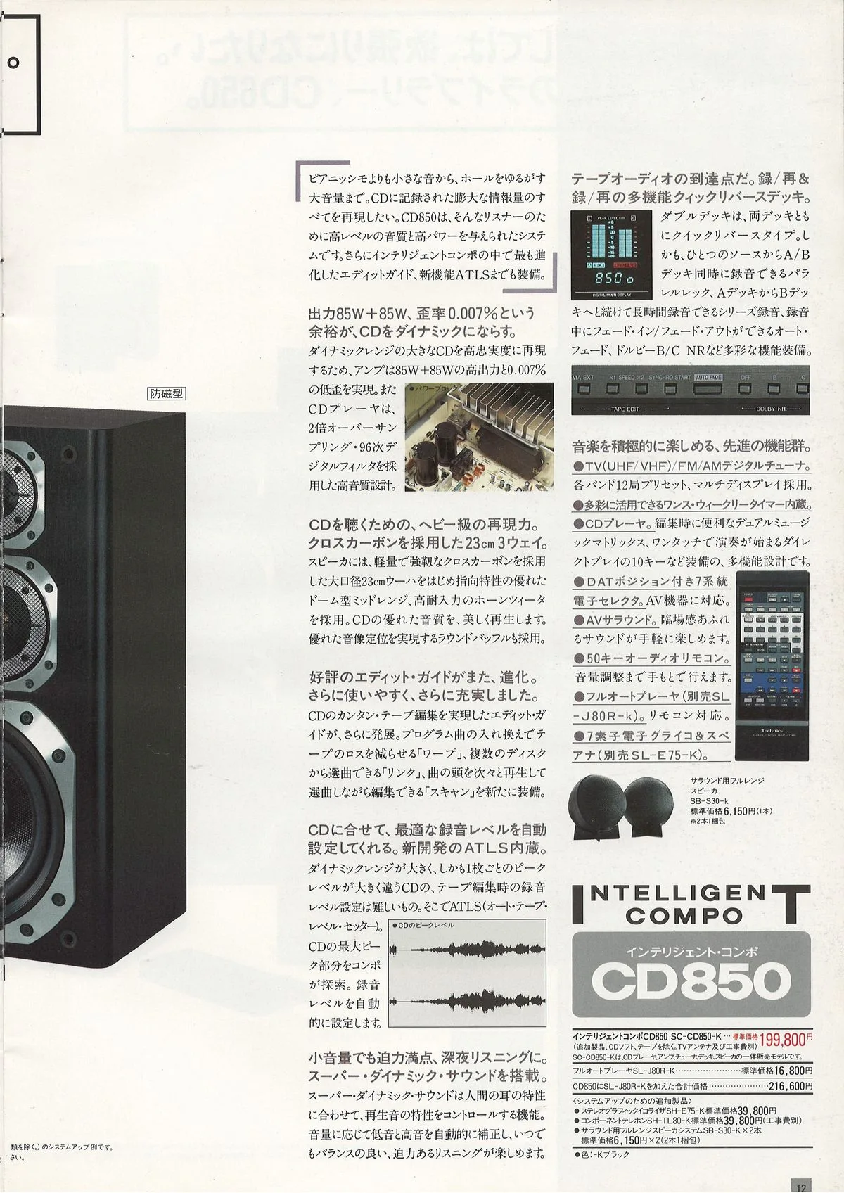 Technics Intelligent Compo September 1987 - extra 12