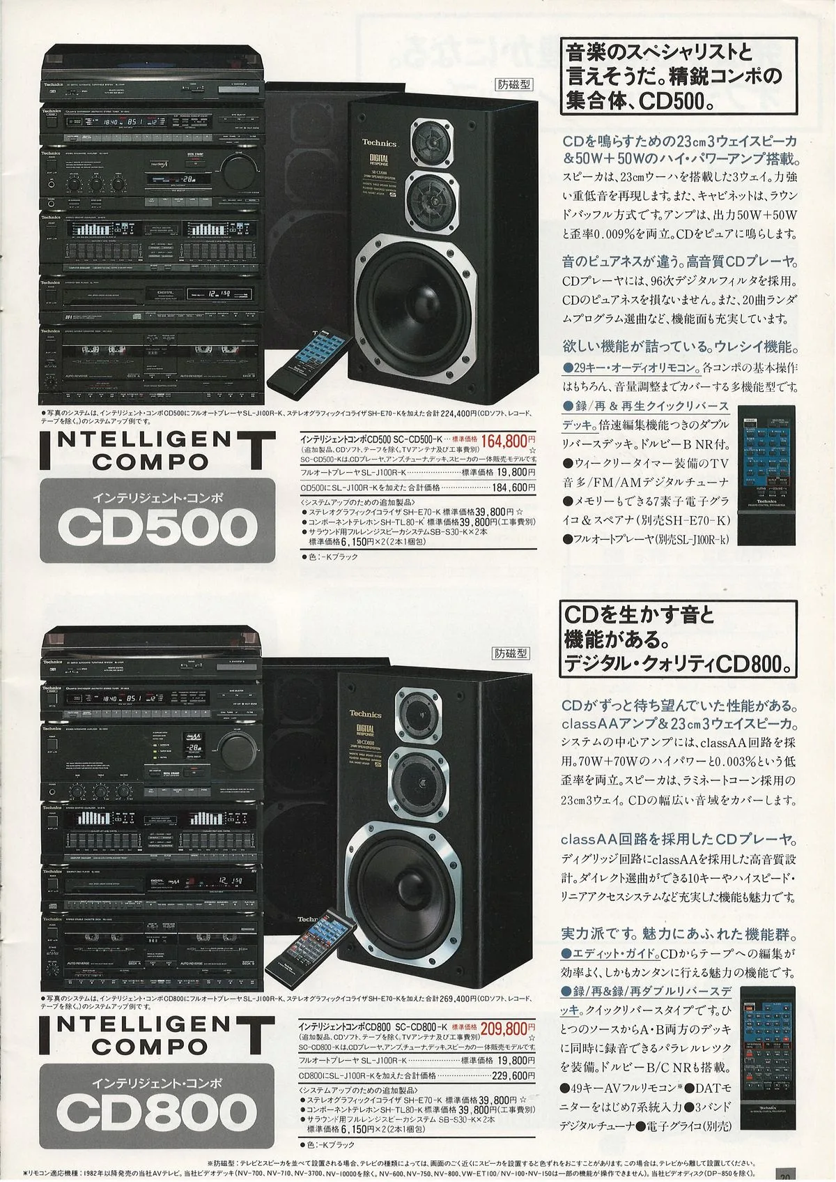 Technics Intelligent Compo September 1987 - extra 20