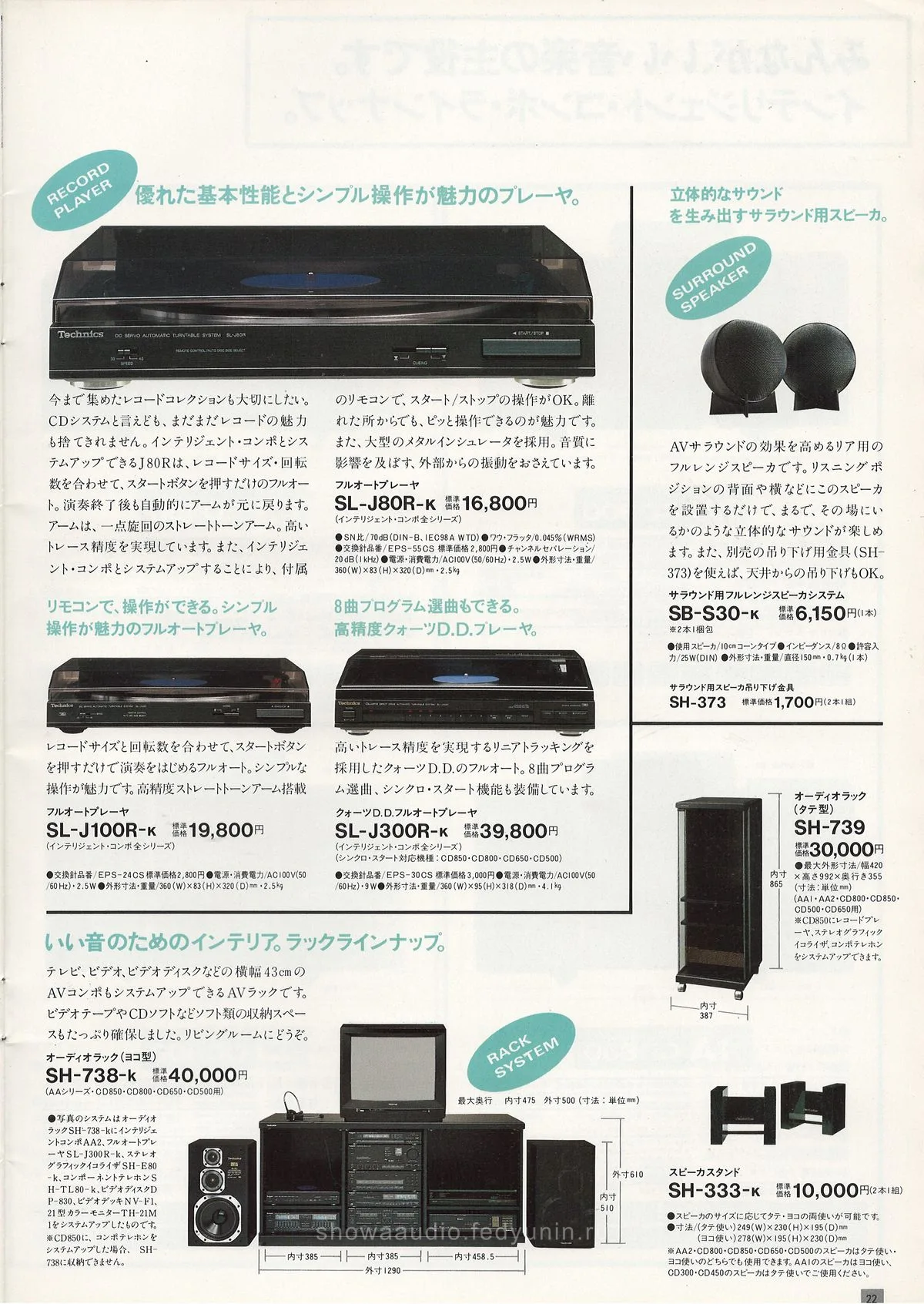 Technics Intelligent Compo September 1987 - extra 22