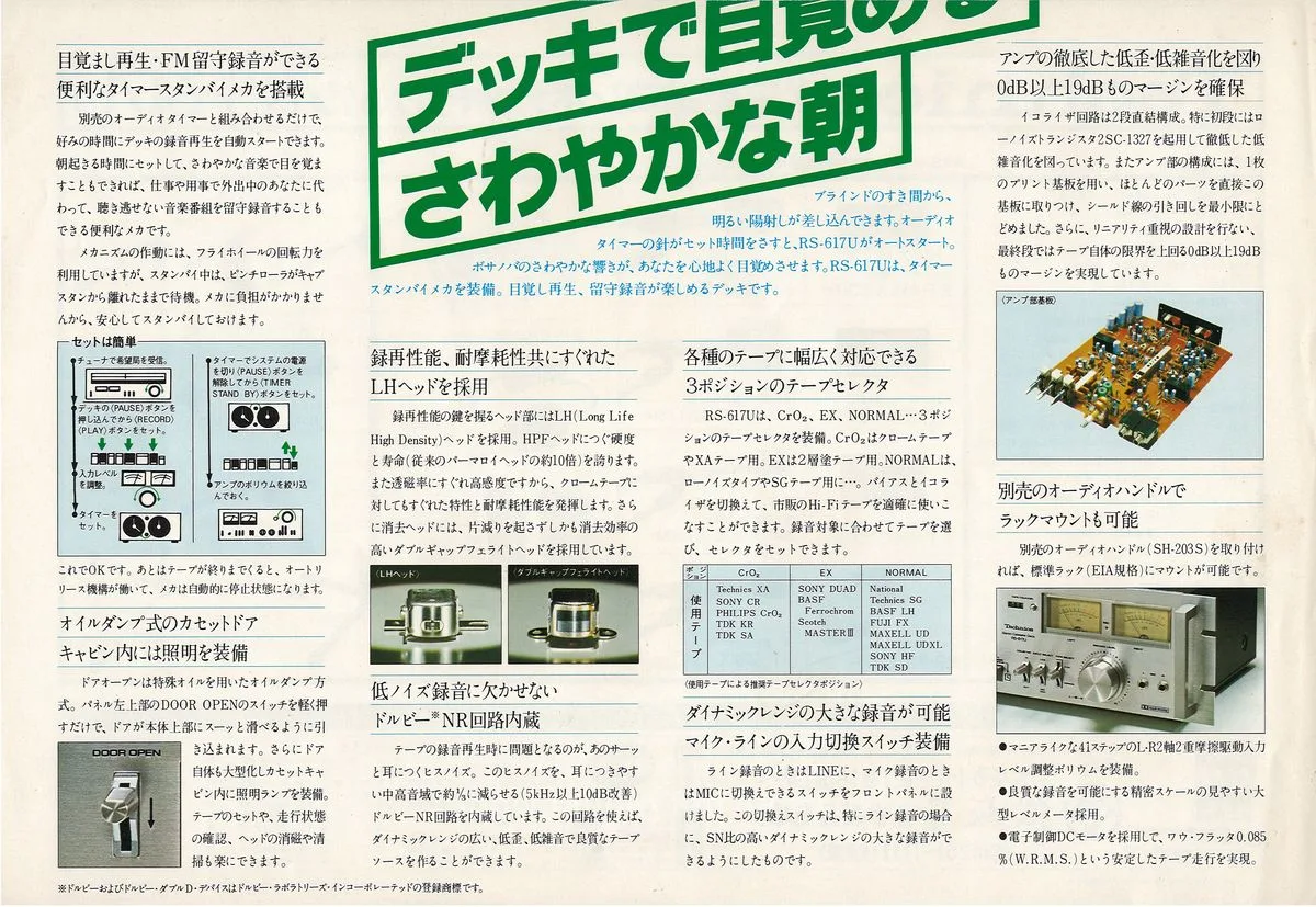 Technics RS-617U, July 1977 - доп. 2