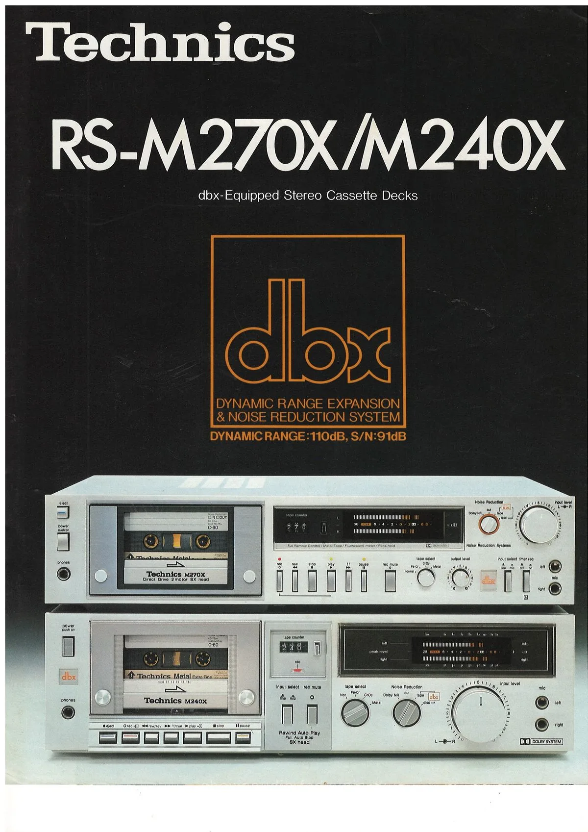 Technics RS-M270X/M240X (1981) - cover