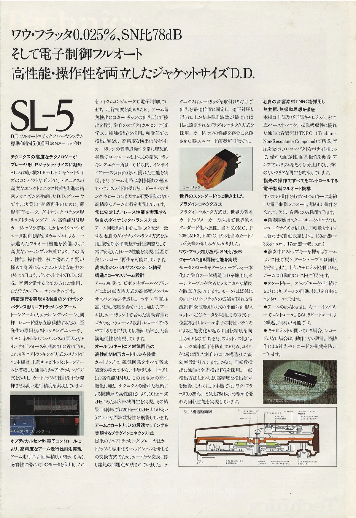 Technics SL-5, October 1981 - extra 2