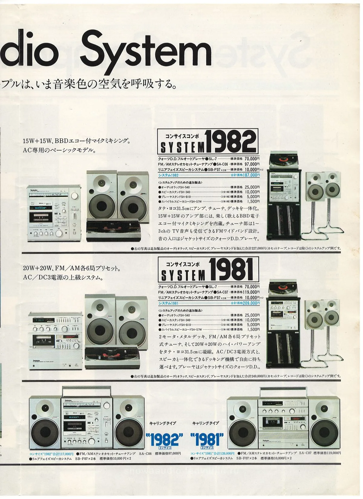 Technics Stereo Catalog August 1981 - доп. 3