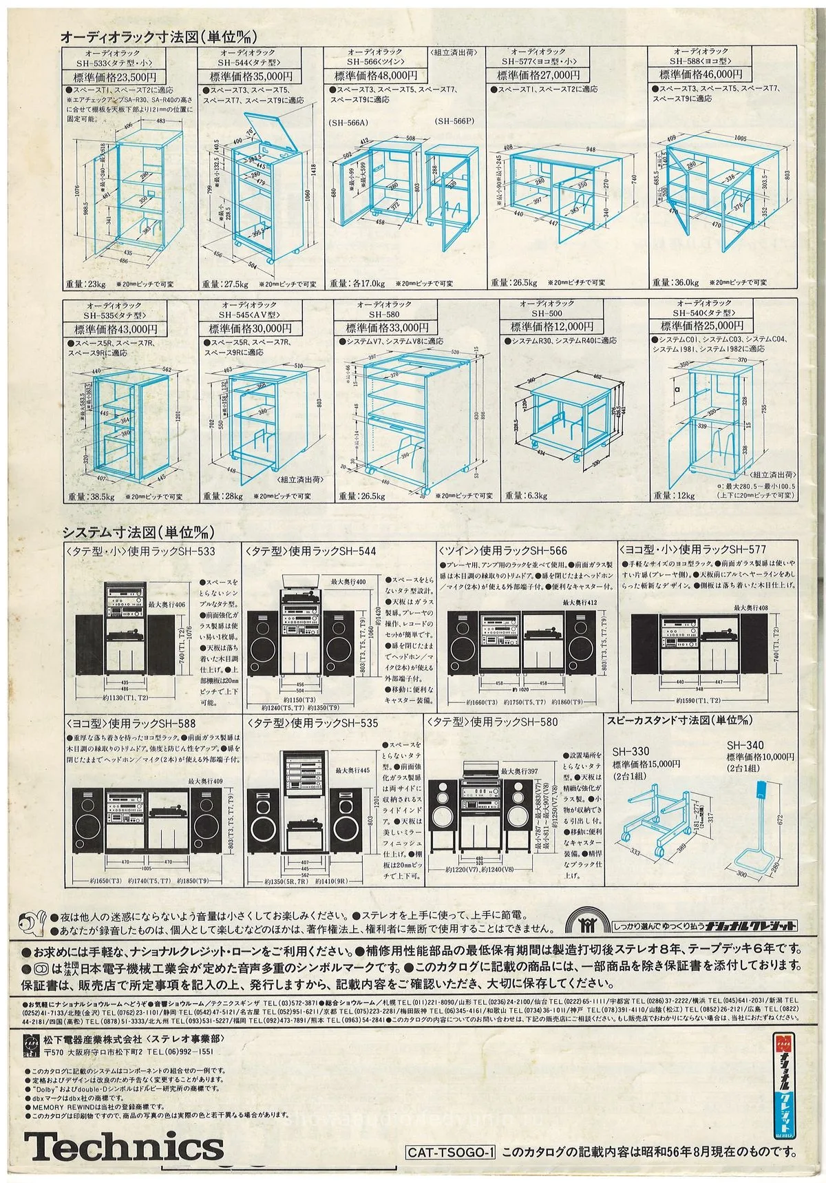 Technics Stereo Catalog August 1981 - 4