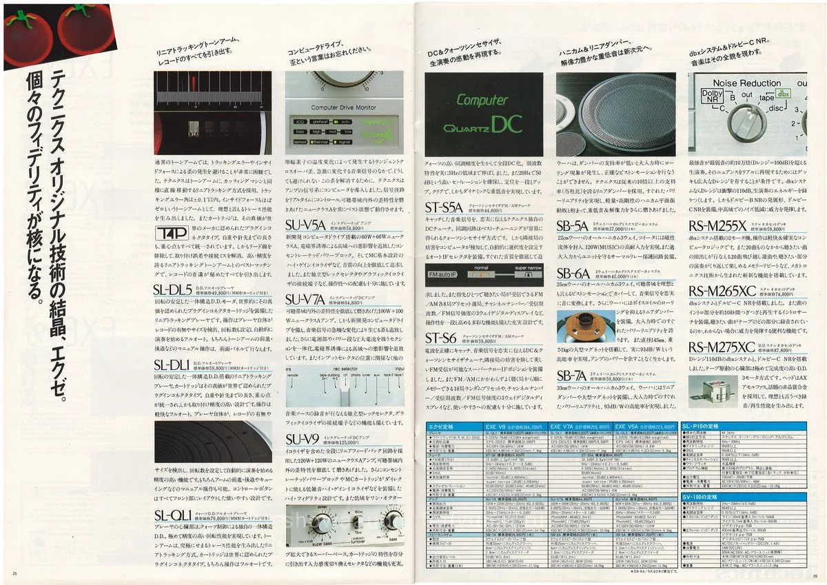 Technics Stereo Catalog, November 1982 - 14