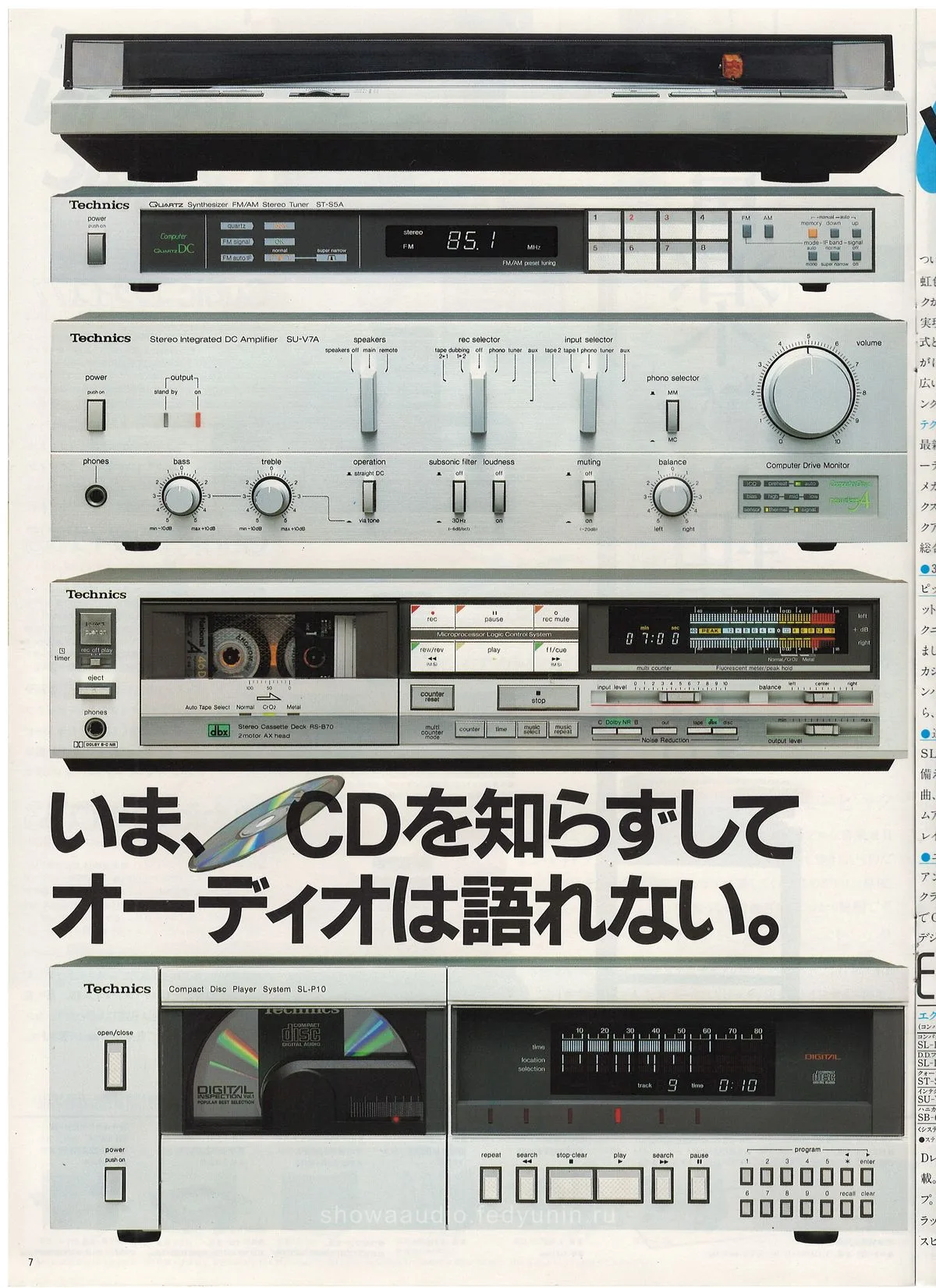 Technics Stereo Catalog, June 1983 - доп. 7
