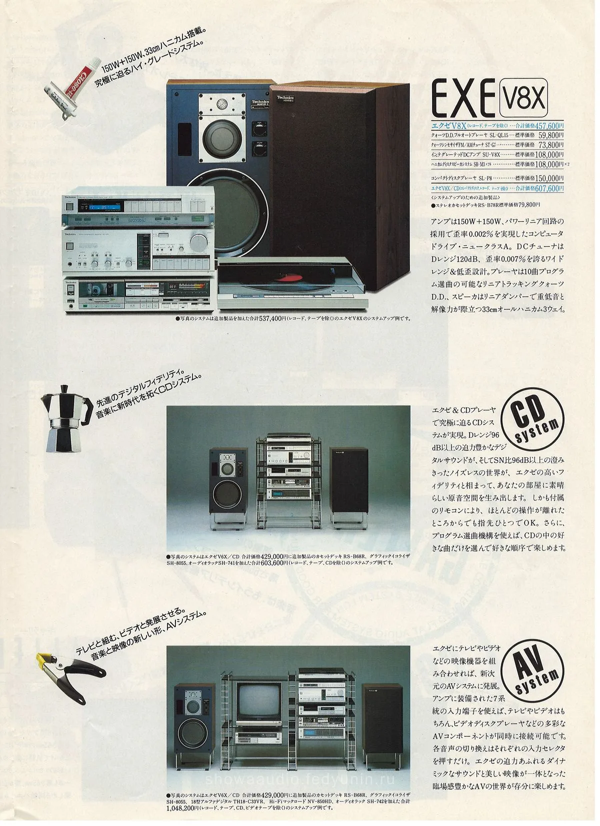 Technics Stereo Catalog, February 1984 - extra 3