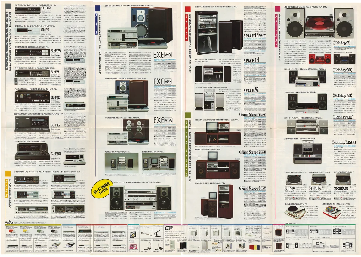 Technics Stereo Catalog, August 1984 - 4