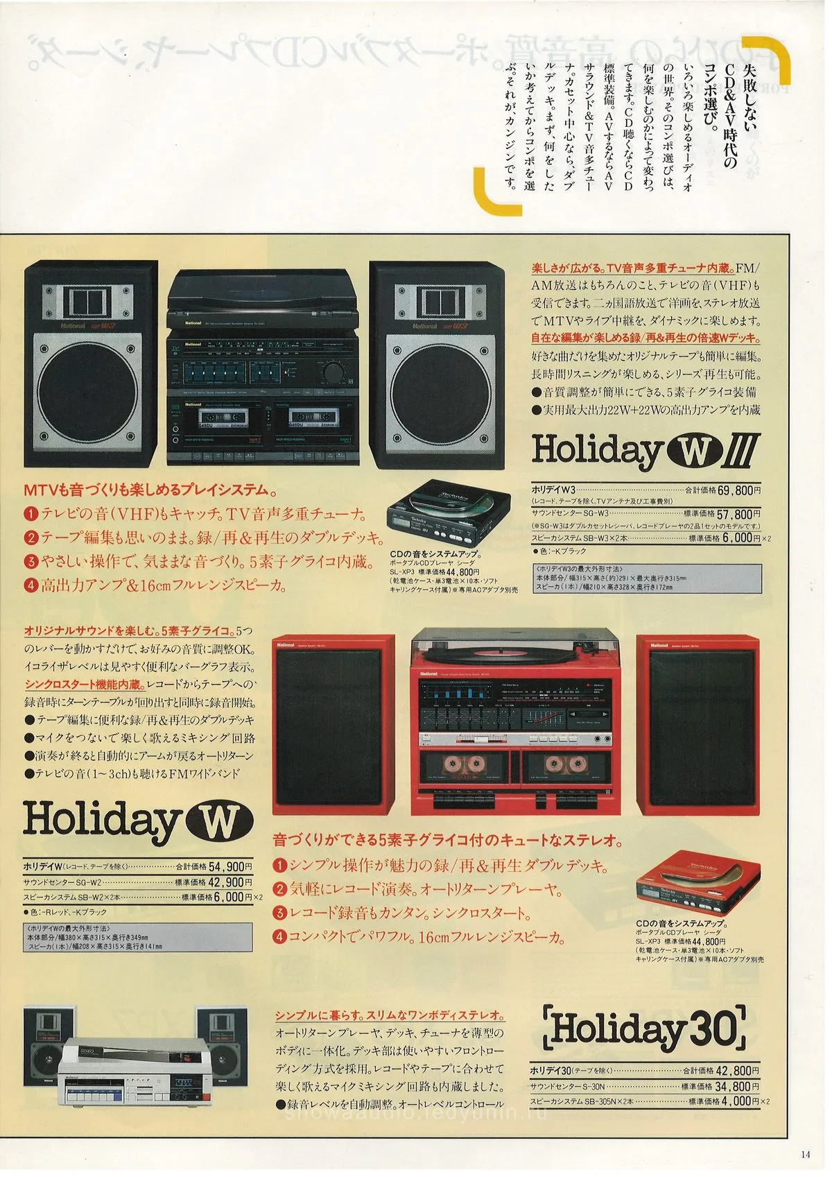 Technics Stereo Catalog January 1987 - доп. 14