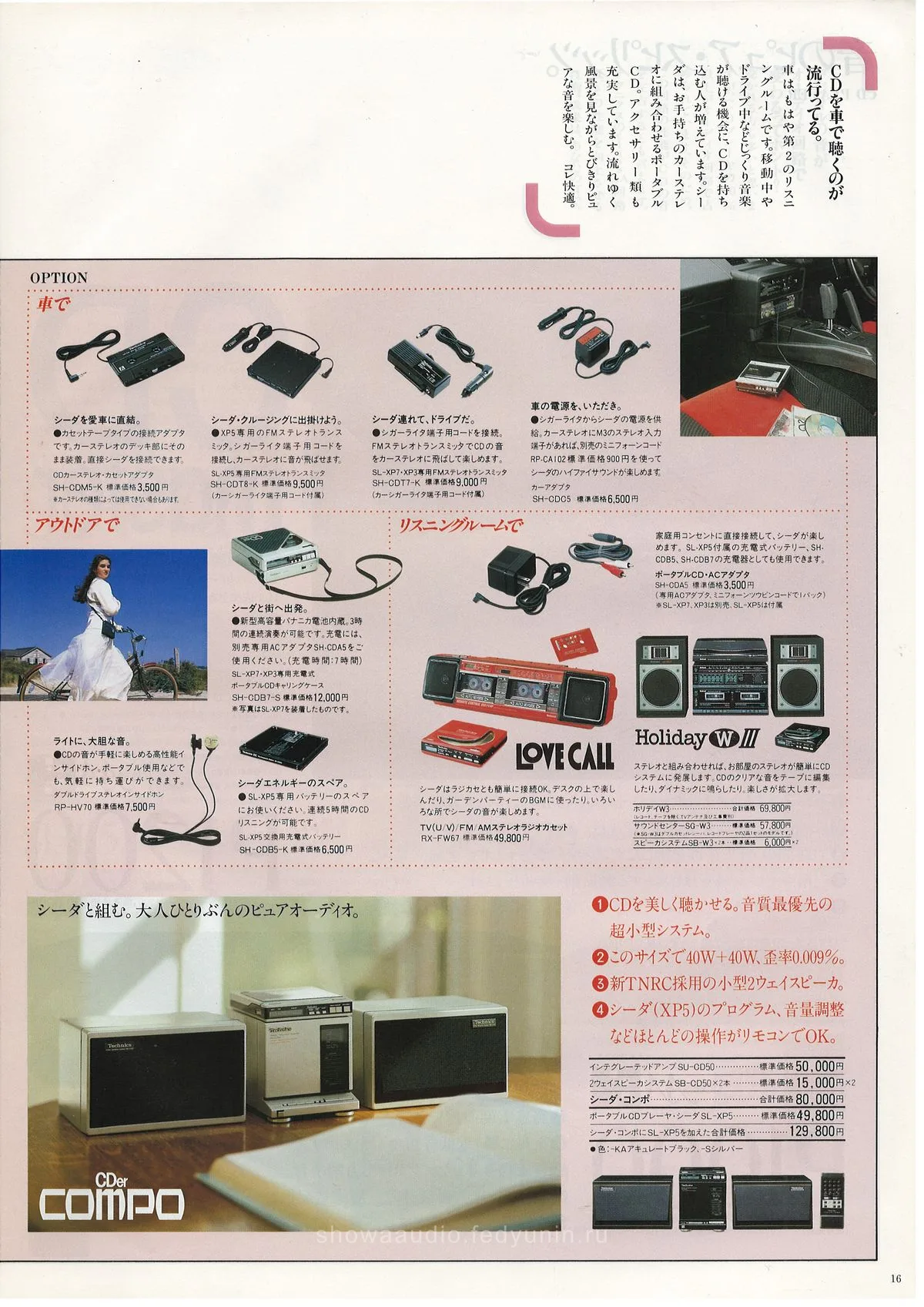 Technics Stereo Catalog January 1987 - доп. 16