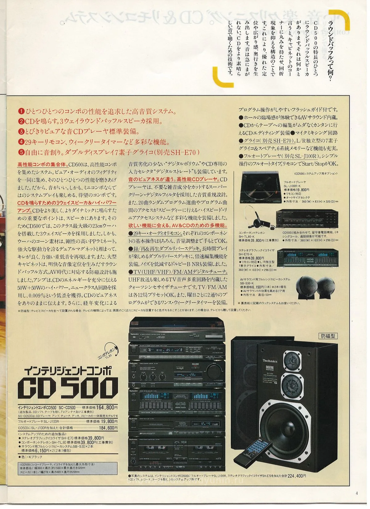 Technics Stereo Catalog March 1987 - доп. 4