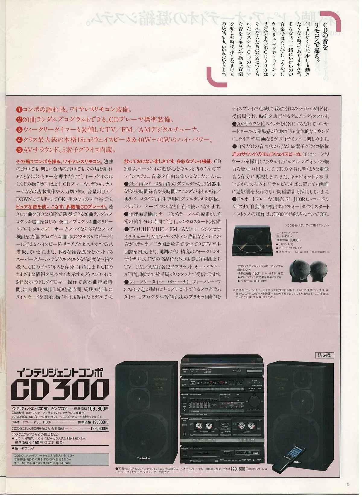 Technics Stereo Catalog March 1987 - доп. 6