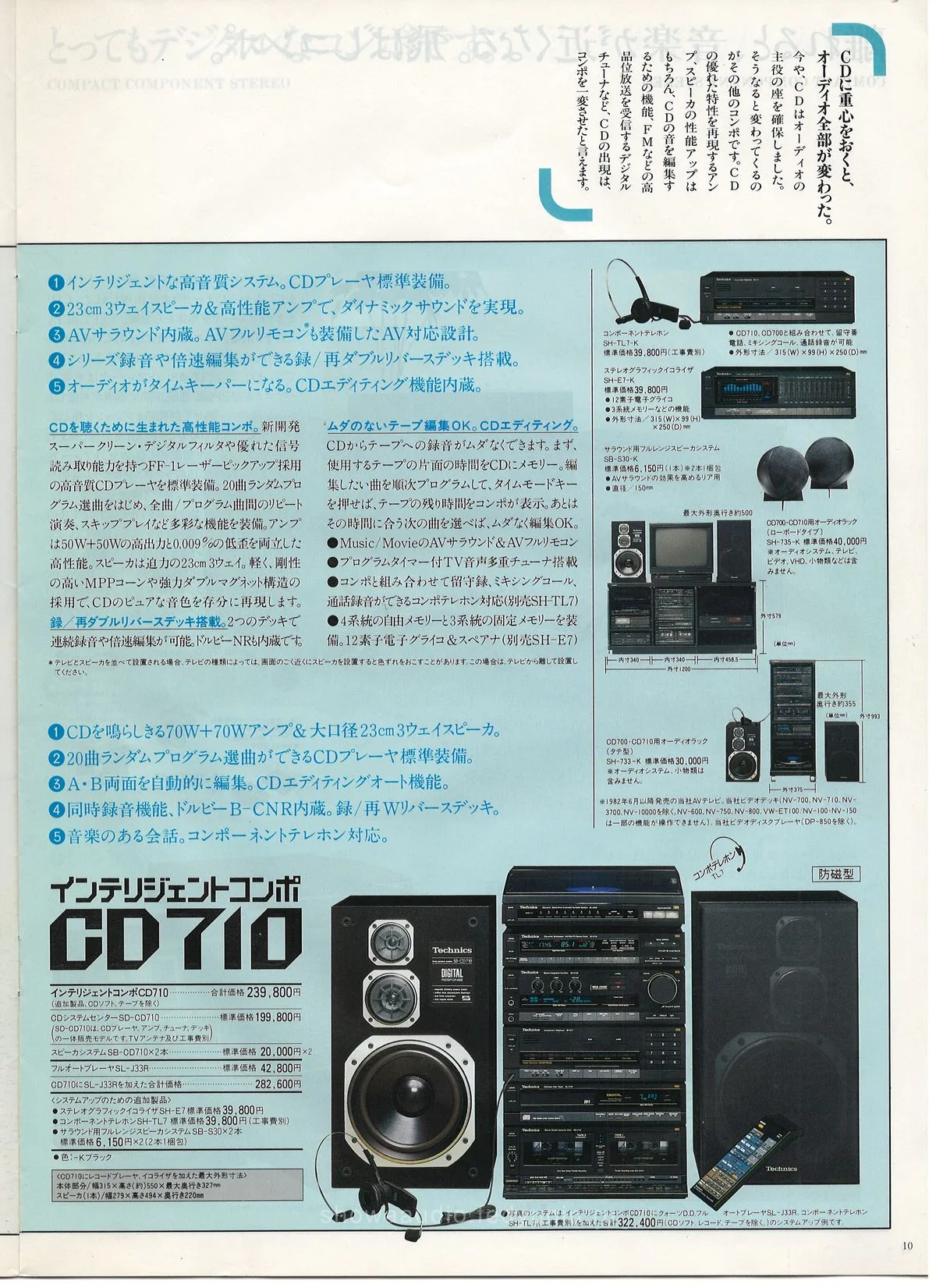 Technics Stereo Catalog March 1987 - доп. 10