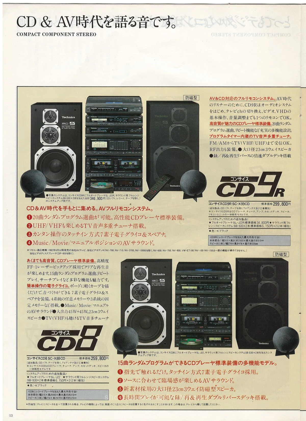 Technics Stereo Catalog March 1987 - доп. 13