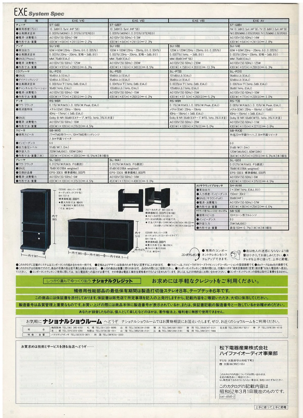Technics Stereo Catalog March 1987 - 13