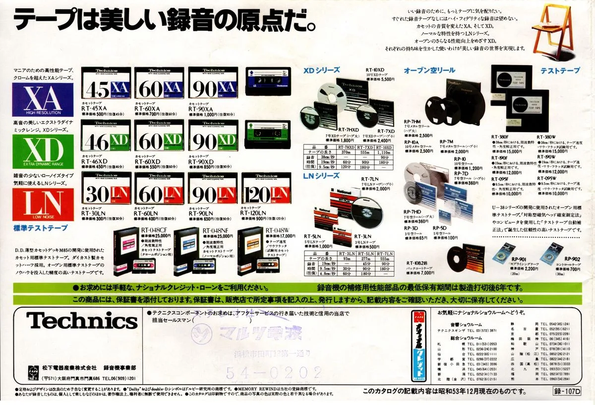 Technics Tape Deck & Accessory Vol.1 December 1978 - 4