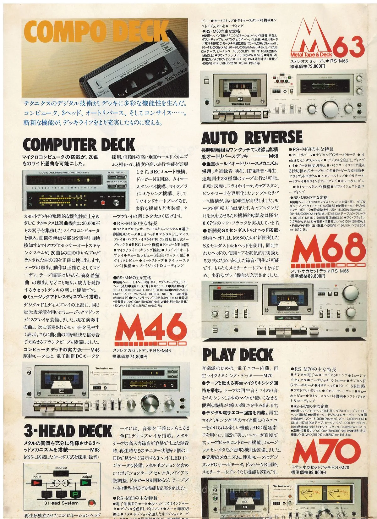 Technics Tape Deck Catalog 1980 Vol. 2 - 6