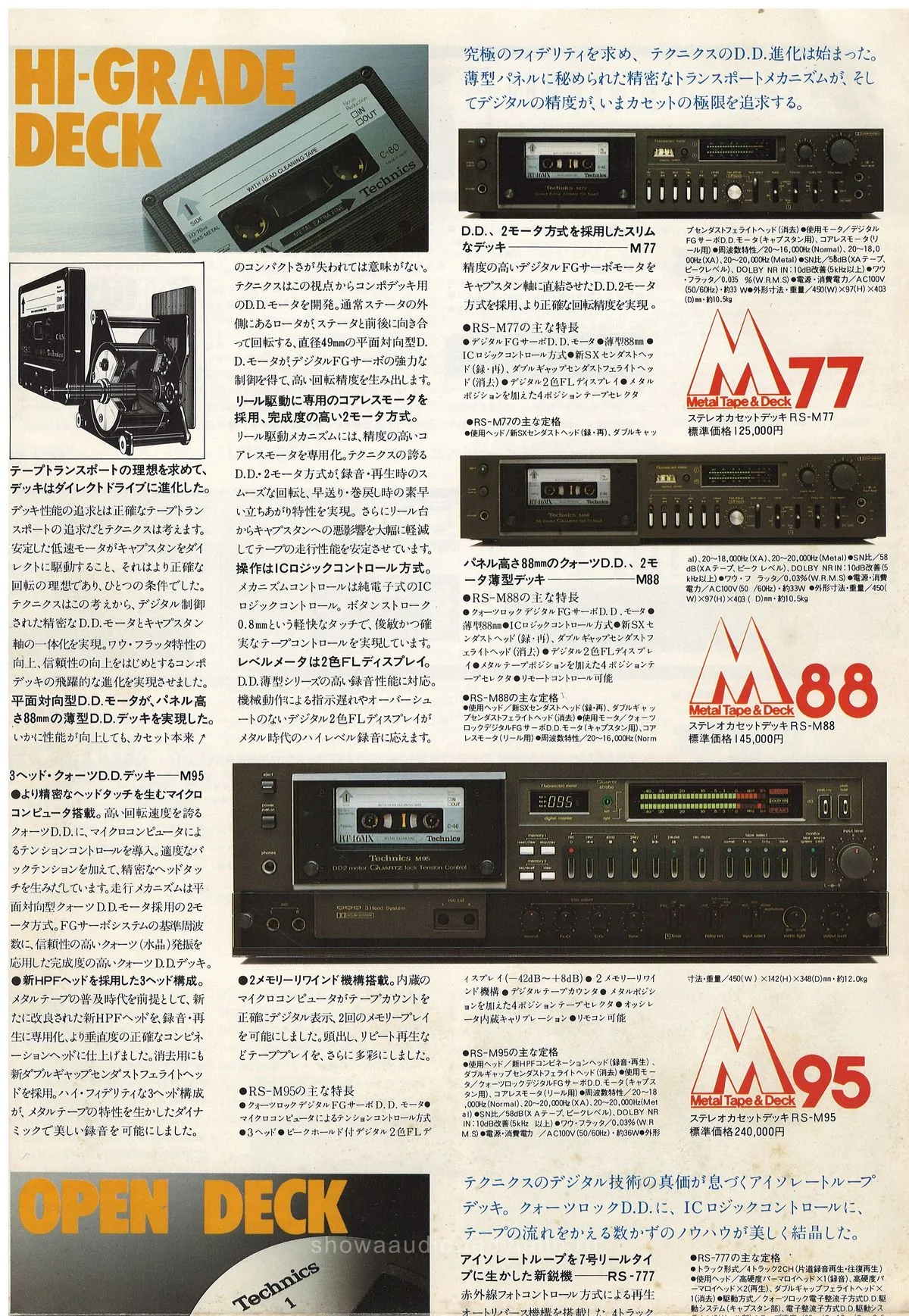 Technics Tape Deck Catalog 1980 Vol. 2 - 8