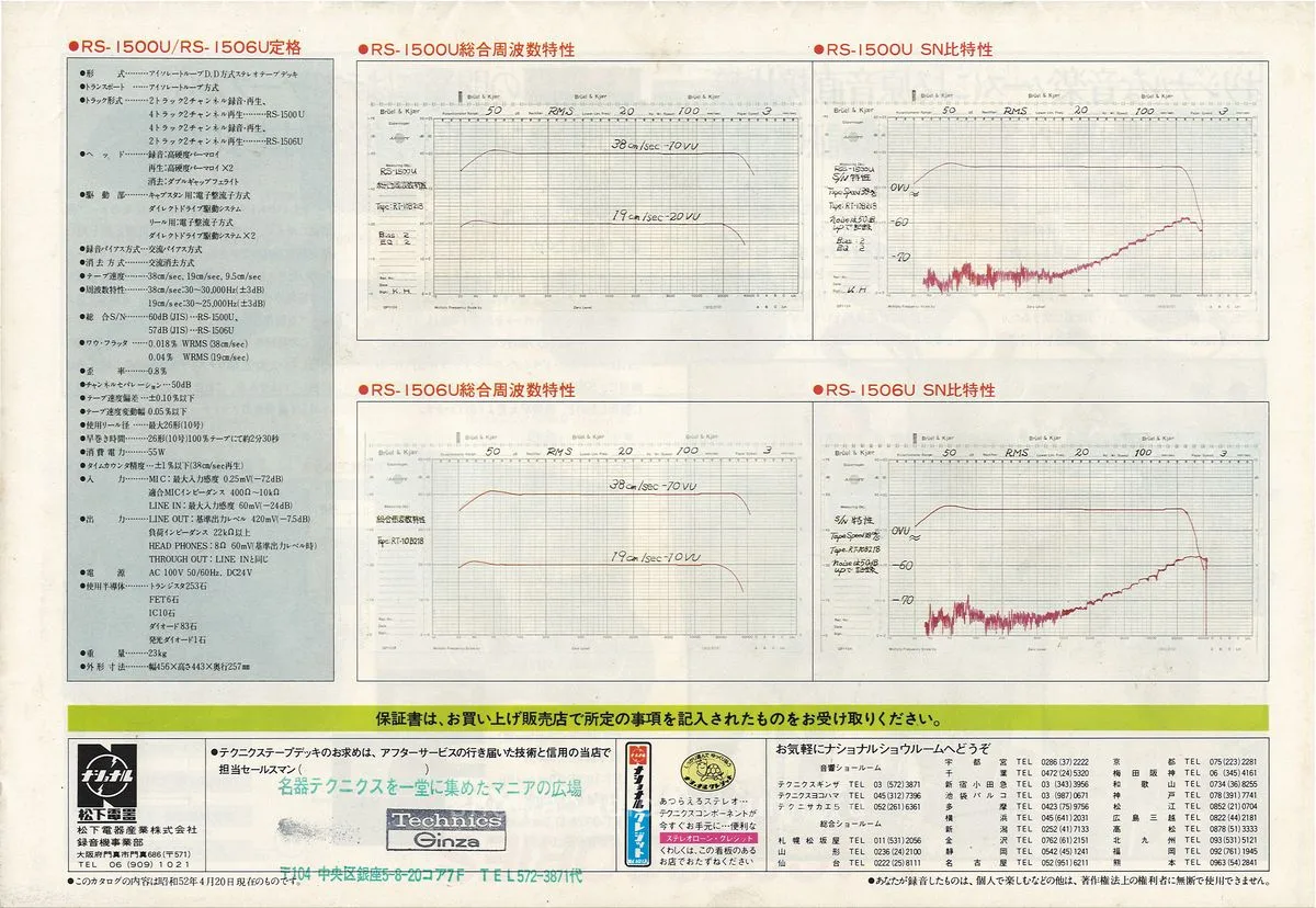 Technics U-38 Series, April 1977 - 9