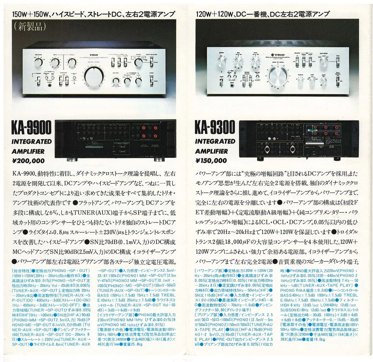 TRIO Amplifier Catalogue — 2