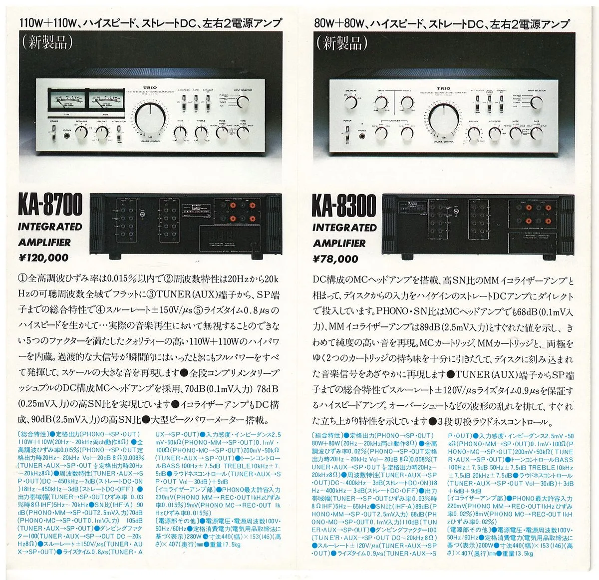 TRIO Amplifier Catalogue — 3