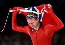 Норвежец Сандер Эйтрем выиграл золото и установил рекорд на Олимпиаде-2026 Норвежец Сандер Эйтрем выиграл золото и установил рекорд на Олимпиаде-2026