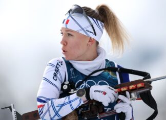 Французская биатлонистка Осеан Мишлон завоевала серебро в спринте на Олимпиаде-2026 Французская биатлонистка Осеан Мишлон завоевала серебро в спринте на Олимпиаде-2026