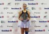 Александра Шубладзе выиграла турнир W35 по теннису в Анталье Александра Шубладзе выиграла турнир W35 по теннису в Анталье