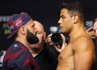 Азамат Мурзаканов уступил Пауло Косте и потерпел первое поражение в UFC 327 Азамат Мурзаканов уступил Пауло Косте и потерпел первое поражение в UFC 327
