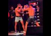 Драка на взвешивании перед турниром PFL в Брюсселе Драка на взвешивании перед турниром PFL в Брюсселе