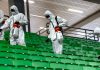 «Панатинаикос» провёл дезинфекцию арены после чемпионства «Олимпиакоса» в Евролиге «Панатинаикос» провёл дезинфекцию арены после чемпионства «Олимпиакоса» в Евролиге