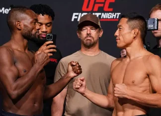 Участники главного боя UFC Fight Night 279 прошли взвешивание Участники главного боя UFC Fight Night 279 прошли взвешивание
