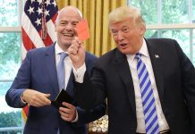 Инфантино подарил Трампу 10 билетов на ЧМ-2026 Инфантино подарил Трампу 10 билетов на ЧМ-2026
