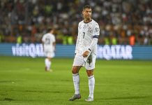 Из-за долгов клуб Роналду не сможет подписывать новых игроков Криштиану Роналду в форме сборной Португалии в матче с Арменией