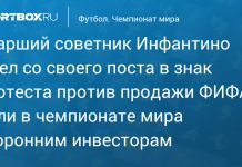 Советник Инфантино ушёл из-за планов по правам ЧМ Советник Инфантино ушёл из-за планов по правам ЧМ