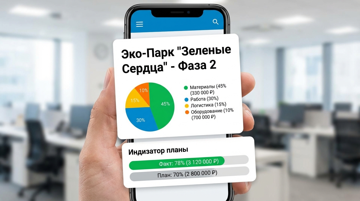 Проектный учет в приложении