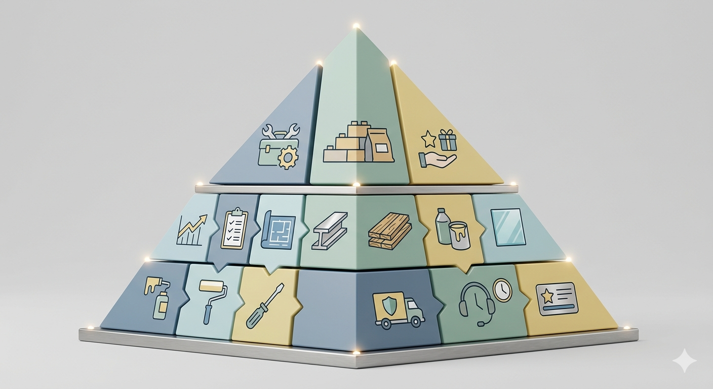 Схема структуры выручки по слоям