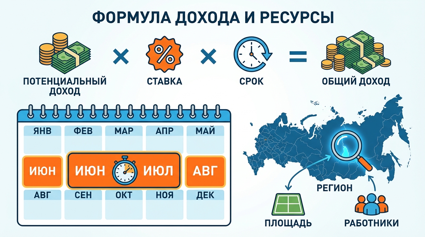 Схема расчёта стоимости патента