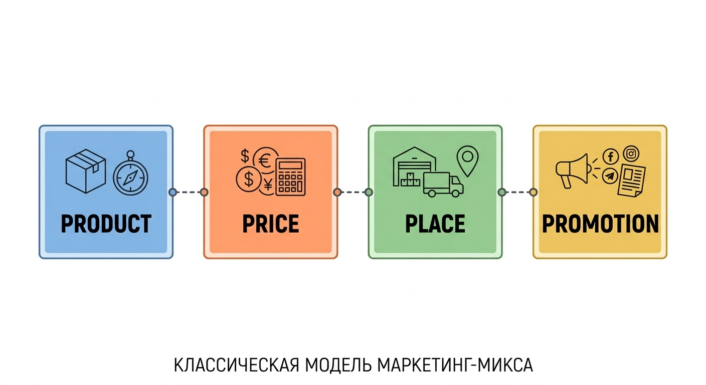 Схема модели 4P