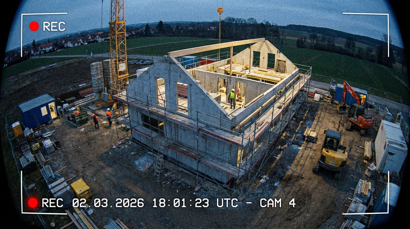 Видеонаблюдение на стройке