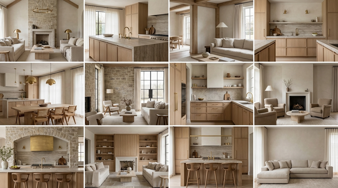 Мудборд из референсов для интерьера