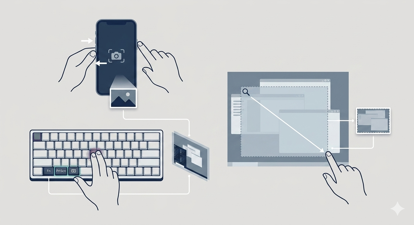 Схема: три способа сделать скриншот