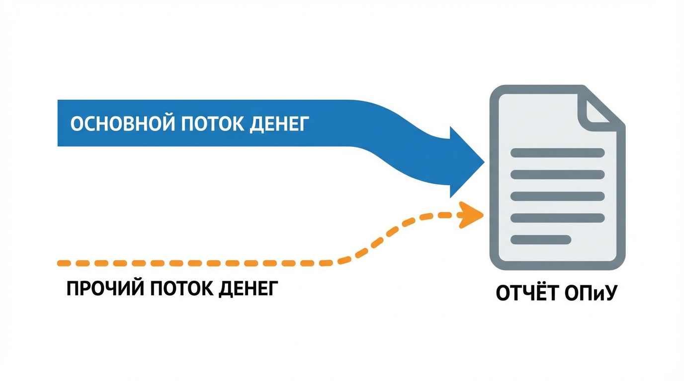 Схема двух потоков доходов: основной и прочий