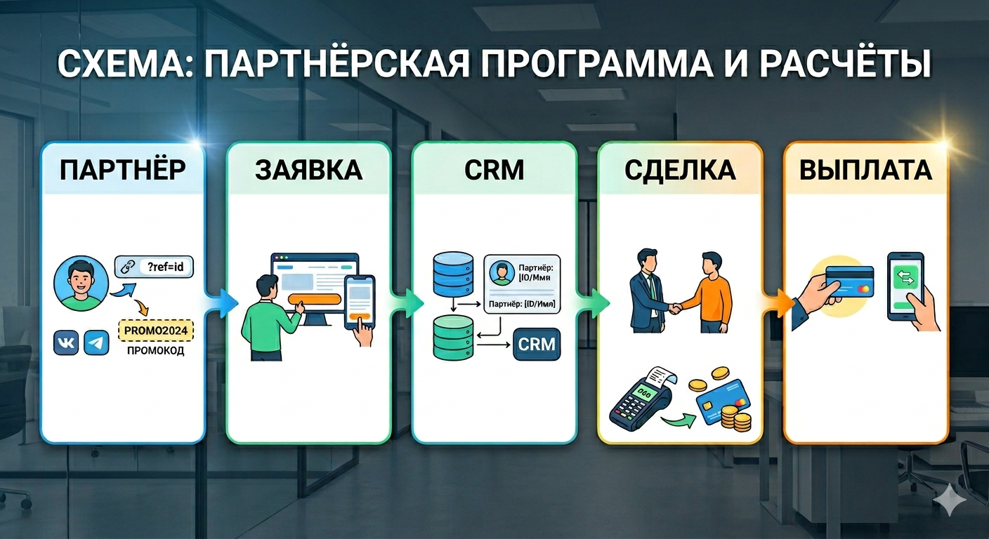 Схема учёта партнёрского лида