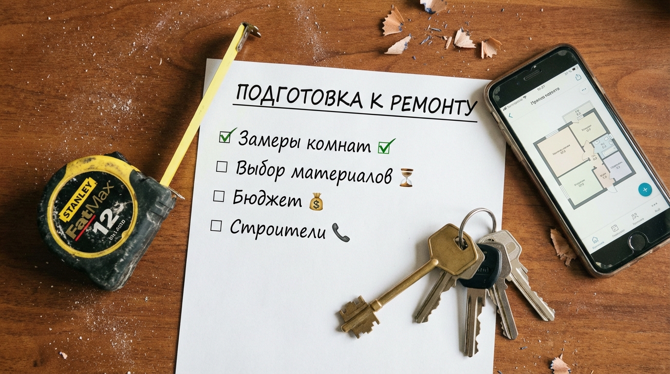 Чек-лист начала ремонта