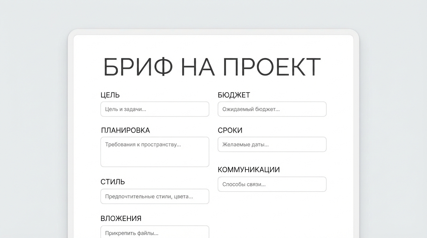 Шаблон структуры брифа для дизайнера