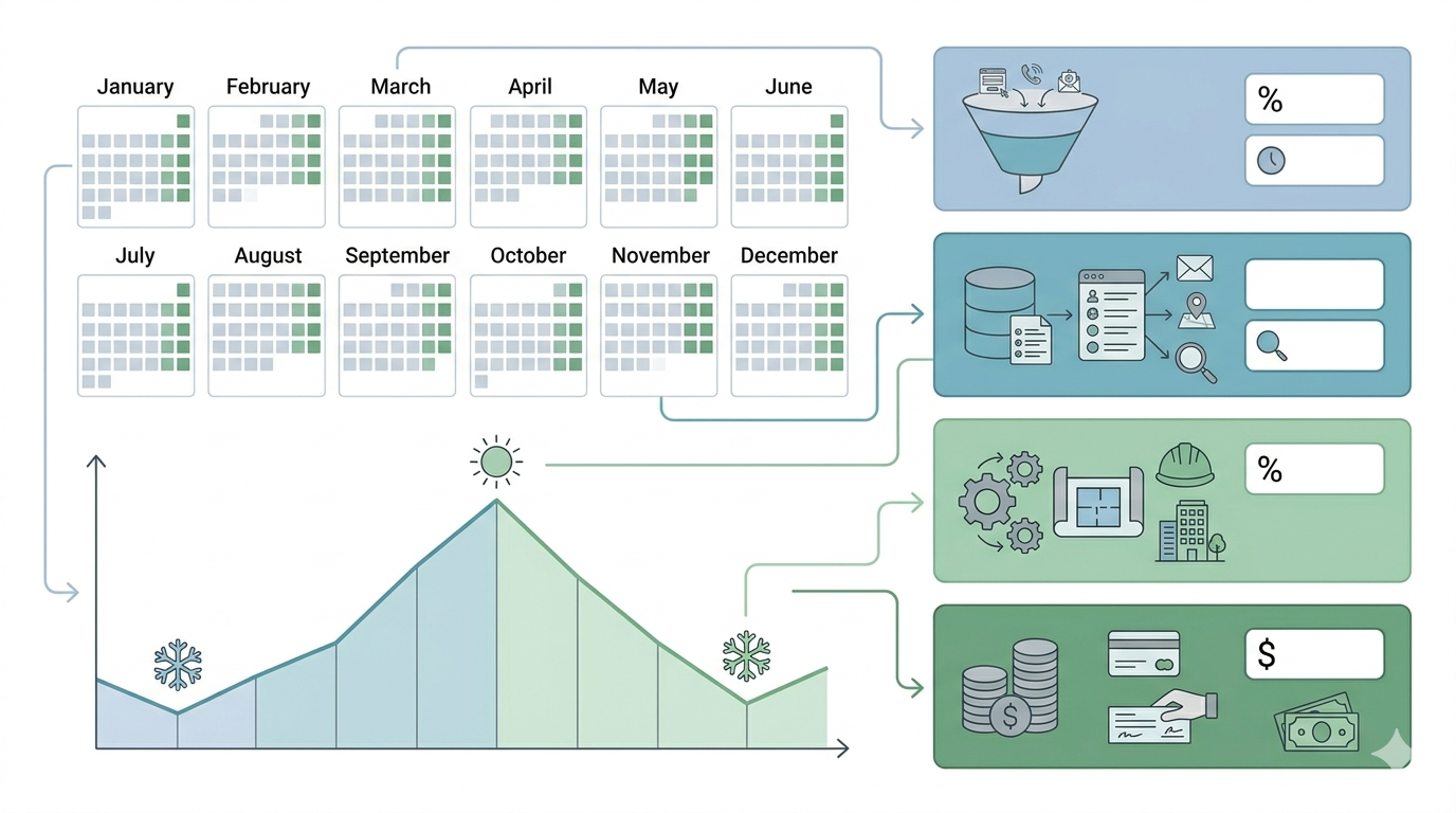 Календарь сезона продаж и план работ