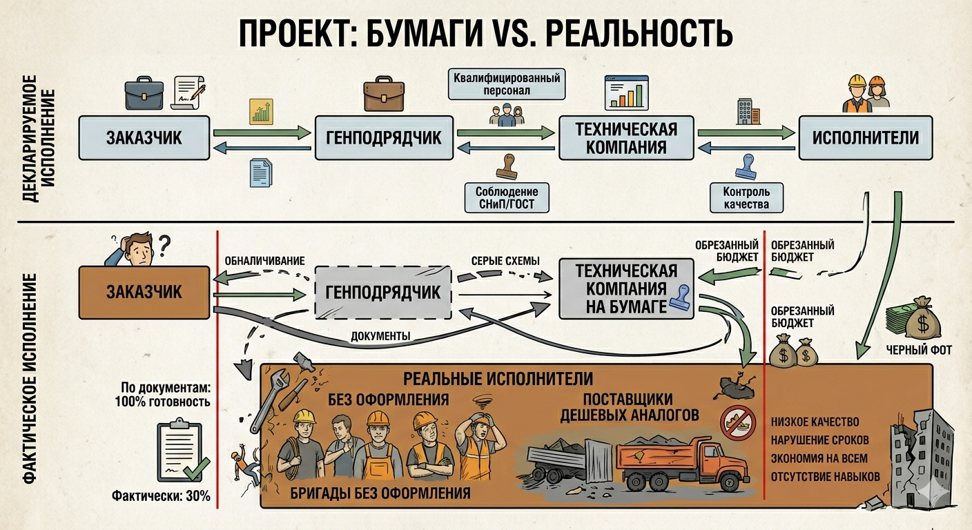 Схема с технической компанией